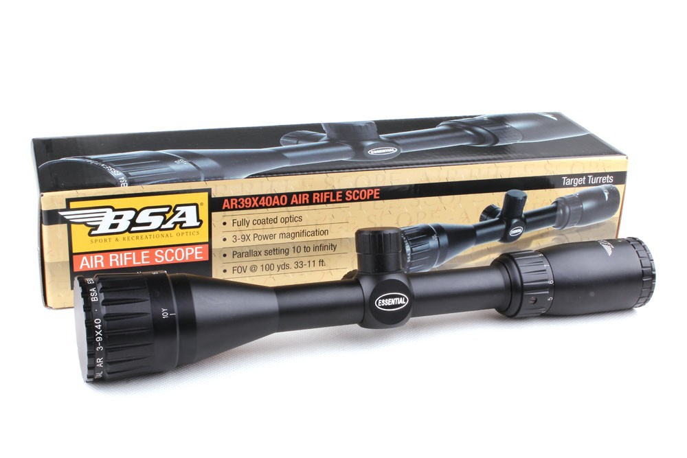 Essential AR 3-9x40 AO Mildot Optical Sight Riflescope